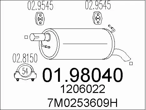Rear Muffler (01.98040)
