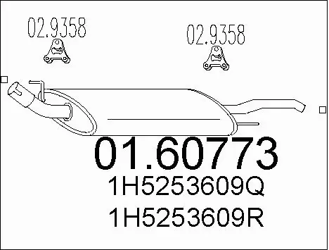 Rear Muffler (01.60773)