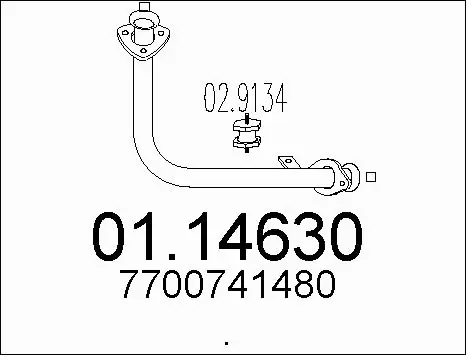 Exhaust Pipe (01.14630)