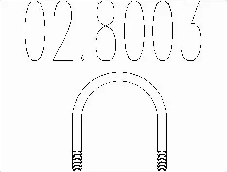 Pipe Connector, exhaust system (02.8003)
