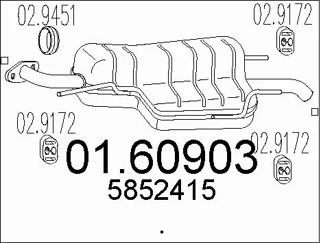Rear Muffler (01.60903)