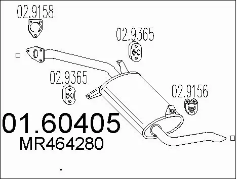 Rear Muffler (01.60405)