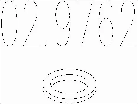 Seal Ring, exhaust pipe (02.9762)