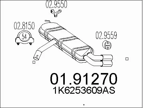 Rear Muffler (01.91270)