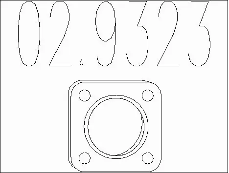 Gasket, exhaust pipe (02.9323)