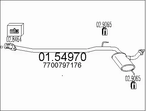Centre Muffler (01.54970)