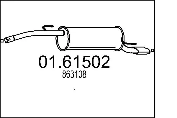 Rear Muffler (01.61502)