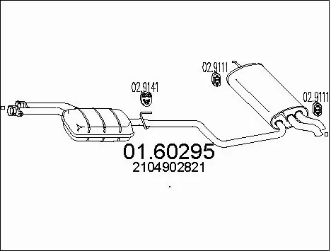Rear Muffler (01.60295)
