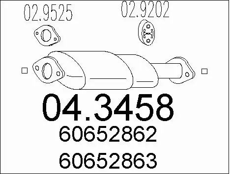 Catalytic Converter (04.3458)