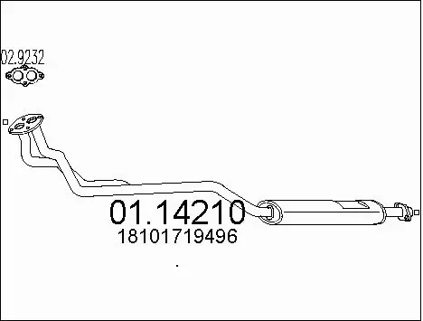 Exhaust Pipe (01.14210)