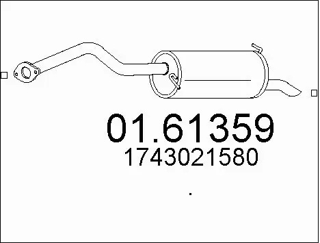 Rear Muffler (01.61359)