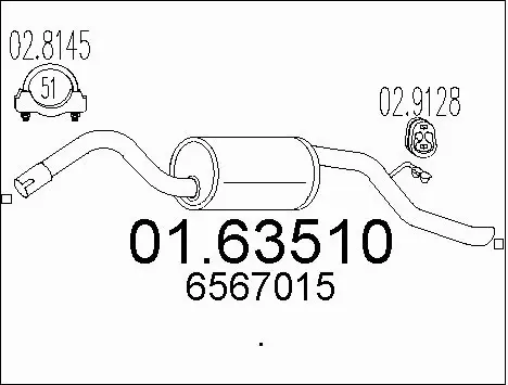 Rear Muffler (01.63510)