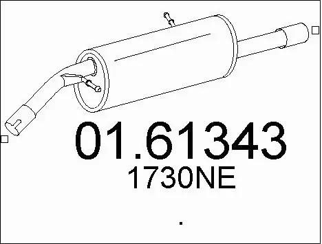Rear Muffler (01.61343)