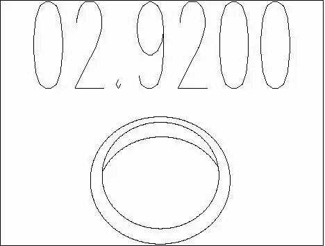 Seal Ring, exhaust pipe (02.9200)