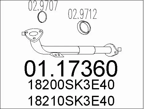 Exhaust Pipe (01.17360)