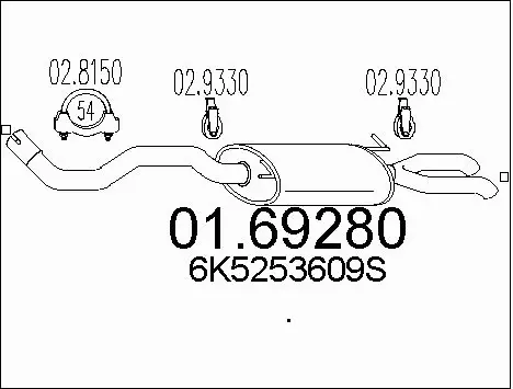 Rear Muffler (01.69280)