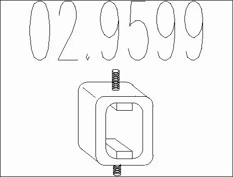 Rubber Buffer, muffler (02.9599)