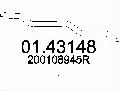 Exhaust Pipe (01.43148)