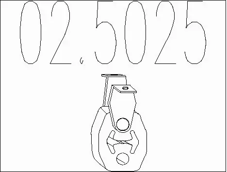 Rubber Buffer, muffler (02.5025)
