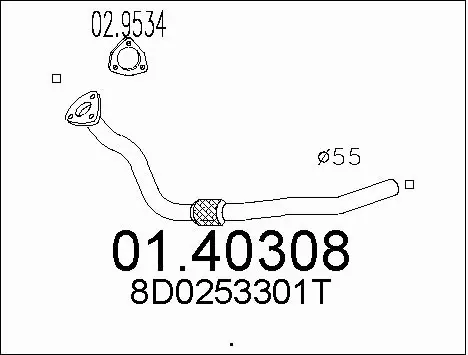 Exhaust Pipe (01.40308)