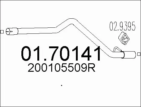Exhaust Pipe (01.70141)
