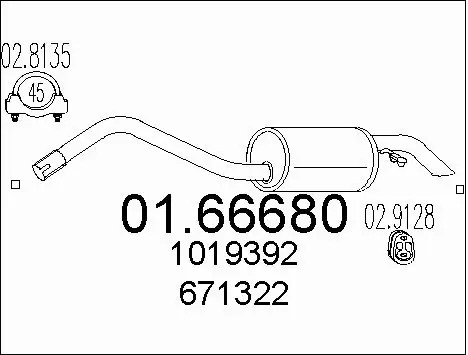 Rear Muffler (01.66680)