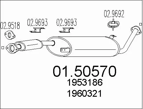 Centre Muffler (01.50570)