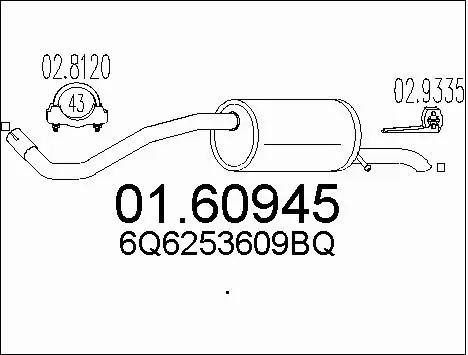 Rear Muffler (01.60945)
