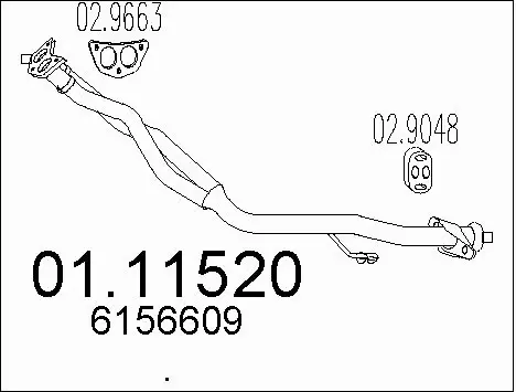 Exhaust Pipe (01.11520)