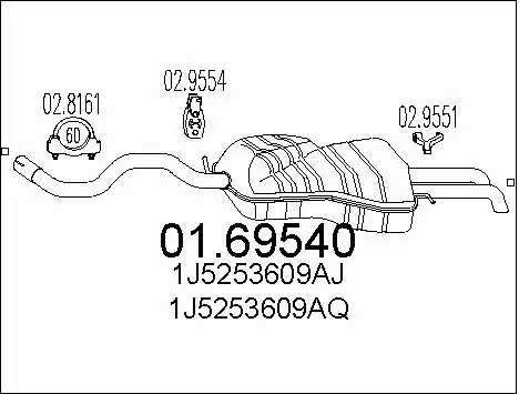 Rear Muffler (01.69540)