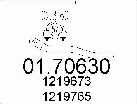 Exhaust Pipe (01.70630)