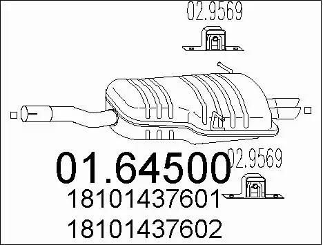 Rear Muffler (01.64500)