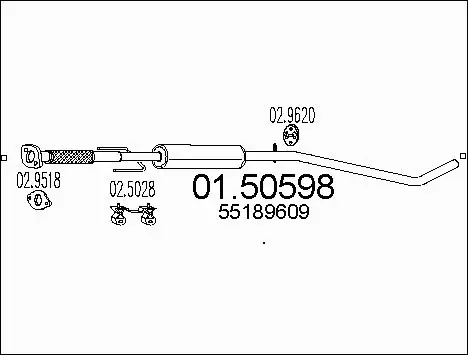 Centre Muffler (01.50598)