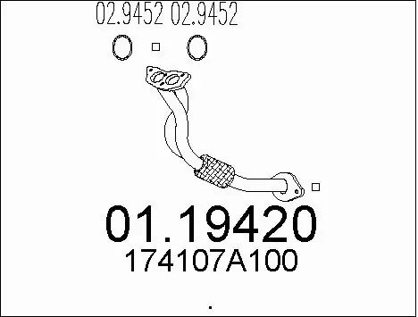 Exhaust Pipe (01.19420)