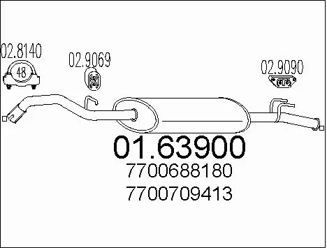 Rear Muffler (01.63900)