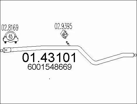 Exhaust Pipe (01.43101)