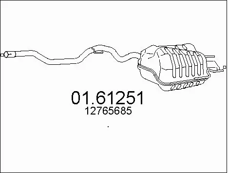 Rear Muffler (01.61251)