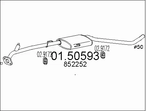 Centre Muffler (01.50593)