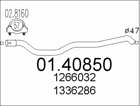 Exhaust Pipe (01.40850)