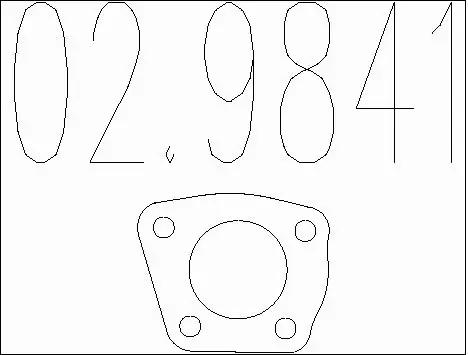 Gasket, exhaust pipe (02.9841)