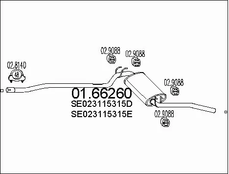 Rear Muffler (01.66260)
