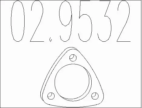 Gasket, exhaust pipe (02.9532)