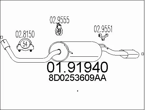 Rear Muffler (01.91940)