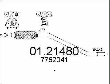 Exhaust Pipe (01.21480)