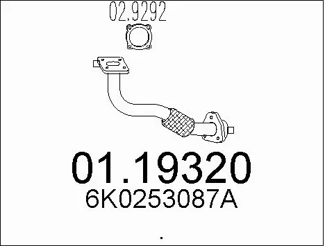 Exhaust Pipe (01.19320)