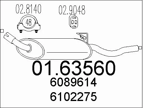 Rear Muffler (01.63560)