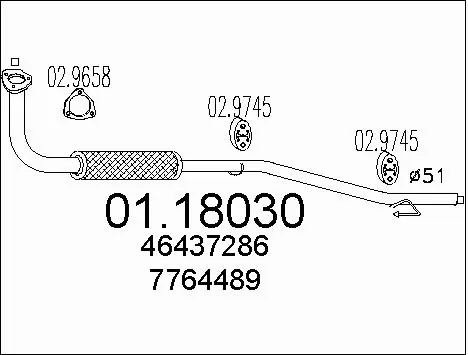 Exhaust Pipe (01.18030)