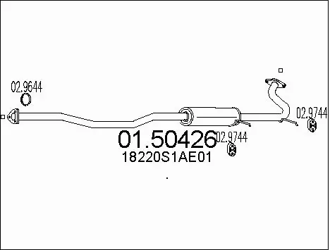 Centre Muffler (01.50426)