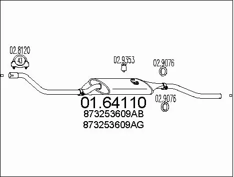 Rear Muffler (01.64110)