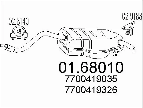 Rear Muffler (01.68010)